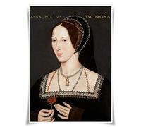Nice Captain Poster sur tissu imprimé portrait des 99 grands rois, reines et dirigeants du monde (Anne Boleyn)
