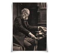Nice Captain Top 100 Classical Composers Poster Portrait Musicien A3 Décoration murale (100 Cesar Franck)