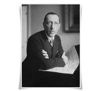 Nice Captain Top 50 des compositeurs classiques Portrait Poster Musicien A3 Décoration murale (20 I. Stravinsky)