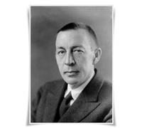 Nice Captain Top 50 des compositeurs classiques Portrait Poster Musicien A3 Décoration murale (29 Sergei Rachmaninoff)