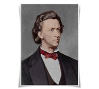Nice Captain Top 50 Poster de portrait de musicien A3 (05 F. Chopin)