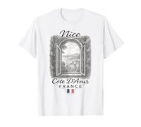 Nice Côte d’Azur Fenêtre Vintage Souvenir France T-Shirt
