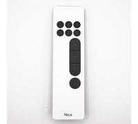 Nice DOMI P6 Blanc - Émetteur 6 canaux pour motorisations Portail et Garage - 433,92MHz Rolling Code - Compatible domotique Nice/Yubii Home + 1 Goodies DOMOBIP