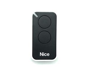 Nice Era-Inti Télécommande compatible 2 touches 433,92 Mhz rolling code remplace la télécommande Very VR - ONE ON1 ON2 et FLOR FLO2R-S FLO1R-S ouverture portail noir