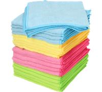 nice essentials Set de Chiffons de Nettoyage en Microfibre 32 x 32 cm - 20 pièces
