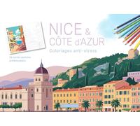 Nice et la Côte d'Azur - Carnet coloriages cartes postales