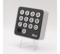 NICE F210 - Paire de photocellules universelles infrarouges à contact libre (NO/NC) pour automatisme de portail ou garage - 12-24 V AC/DC + 1 Goodies DOMOBIP (Clavier à code EDSWG)