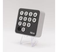 NICE F210 - Paire de photocellules universelles infrarouges à contact libre (NO/NC) pour automatisme de portail ou garage - 12-24 V AC/DC + 1 Goodies DOMOBIP (Clavier à code EDS)