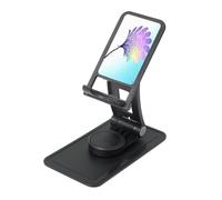 Nice Feathers Support de téléphone réglable pour iPhone et tous les téléphones, rotation à 360°, pliable intégré, base carrée