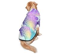 Nice Feathers Sweat à capuche pour chien en polyester doux et respirant pour chiens de taille moyenne et grande