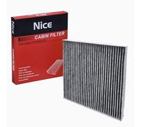 Nice Filtre Habitacle Charbon Actif 5Q0819653, Compatible avec Audi A3, VW Golf 7, Tiguan, Remplace CUK 29 005, Filtration PM2.5, Anti-Pollen & Odeurs