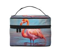 Nice Flamingo Trousse de maquillage pour femme Grande capacité Sac de maquillage portable de voyage (22,9 x 16,5 x 15,7 cm) Grande trousse de maquillage Sac de rangement