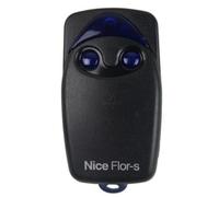NIce Flo2r-s - 2 touches - Rolling code 433 - Télécommande originalie Nice FLo2r s - coque noire