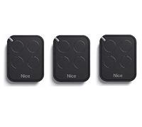 NICE FLO4RE Lot de 3 émetteurs à 4 canaux NICE ERA FLOR 433,92 Mhz Rolling Code Compatible avec FLOR-S, INTI, ONE, ERA FLOR
