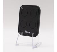 NICE FLO4RE - Télécommande 4 canaux noir pour portails et garage - Rolling Code 433,92 MHz - Compatible FLOX2R / FLOXI2R / OX2 - Émetteur officiel certifié NICE + 1 Goodies DOMOBIP (Lot de 2)