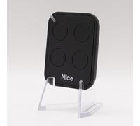 NICE FLO4RE - Télécommande 4 canaux noir pour portails et garage - Rolling Code 433,92 MHz - Compatible FLOX2R / FLOXI2R / OX2 - Émetteur officiel certifié NICE ERA FLOR + 1 Goodies DOMOBIP