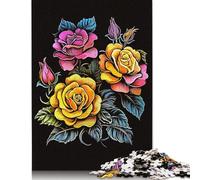 Nice Flowers Puzzles 1000 Pieces Cadeau Unique Jeu Éducatif Challenge Toy À De Qualité Supérieure Peinture Art pour Adultes Et Enfants À Partir De 14 Ans 1000pcs (75x50cm)