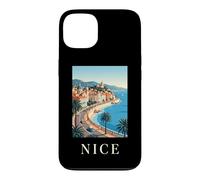 Nice France Ville Côte d'Azur Rétro Voyage Coque pour iPhone 13