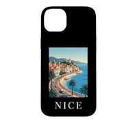 Nice France Ville Côte d'Azur Rétro Voyage Coque pour iPhone 14 Plus