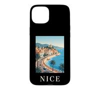 Nice France Ville Côte d'Azur Rétro Voyage Coque pour iPhone 15 Plus