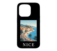 Nice France Ville Côte d'Azur Rétro Voyage Coque pour iPhone 15 Pro