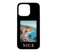 Nice France Ville Côte d'Azur Rétro Voyage Coque pour iPhone 15 Pro Max