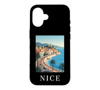 Nice France Ville Côte d'Azur Rétro Voyage Coque pour iPhone 16