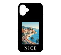 Nice France Ville Côte d'Azur Rétro Voyage Coque pour iPhone 16 Plus