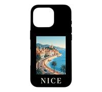 Nice France Ville Côte d'Azur Rétro Voyage Coque pour iPhone 16 Pro