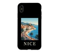Nice France Ville Côte d'Azur Rétro Voyage Coque pour iPhone XS Max