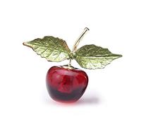 Nice Fruit Brooch Transparent Red Cherry Fashion Enamel pin for Women Costume brooches Jewelry pins Accessories Made in China