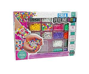 Nice Group - ABC Beads 1500 - Plus de 1500 Perles colorées pour Bracelets avec Lettres, étoiles, Coeurs de différentes Formes, 87000