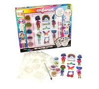 Nice Group - Influencer Set Glitter Tattoo, Kit avec Tatouages et Poudre Pailletée pour Enfants - 92021