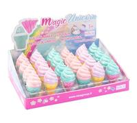 Nice Group - Magic Unicorn Lipgloss Mono Icecream, 1 brillant à lèvres en forme de cône de crème glacée surprise