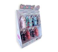 Nice Group Momi Kihoruda Porte-clés en peluche avec crochet, 1 porte-clés pour chat surprise