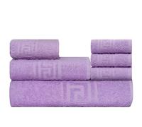 nice homeit runico Set de Serviettes de 6 pièces 100% Coton, Doux et très absorbants - Set de Serviettes pour Salle de Bain, Visage et Bidet de différentes Tailles - Fabriqué en Italie - Violet