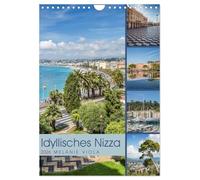 Nice idyllique, Version française (Calendrier mural 2026 DIN A4 portrait), Calendrier CALVENDO mensuel