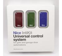 NICE INTIKIT - Kit récepteur radio 2 canaux universel OX2 + 3 télécommandes INTI 2/433,92 MHz Pour portail et porte de garage - Contact sec + 1 Goodies DOMOBIP