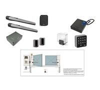 NICE - Kit motorisation TOONAKIT + batterie secours pour portails battants Nice - TOONA4024KCEV2