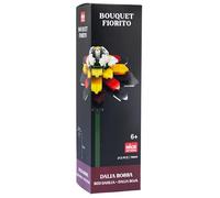 Nice Mattoncini Nice Group-Flower Briques - Set de Construction en Blocs de Fleur Dahlia Rouge 78064