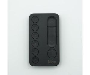 Nice Mini DOMI 6 Noir - Télécommande 6 canaux compacte pour Volets, Stores, portails et Portes de Garage - 433,92 MHz bidirectionnel - Domotique Yubii et Moteurs O-Code + 1 Goodies DOMOBIP