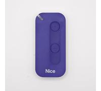 NICE MyGo2 FM - Télécommande 2 canaux bleu et blanc pour Portails et Porte de Garage - Rolling Code FM 868,46MHz - Remplace les Gamme FLOR-S, ONE, et FLORE + 1 Goodies DOMOBIP