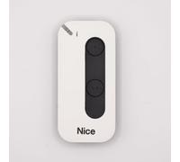 NICE MyGo2BD - Télécommande 2 canaux Bidirectionnelle Blanc et noir pour Portails et Porte de Garage - 433,92MHz - Remplace les Gamme FLOR-S, ONE, et FLORE + 1 Goodies DOMOBIP