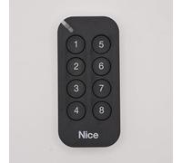 NICE MyGo8 - Télécommande 8 canaux noir pour Portails et Porte de Garage - 433,92MHz - Remplace les Gamme FLOR-S, ONE, et FLORE + 1 Goodies DOMOBIP