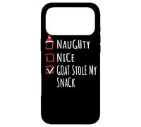 Nice Naughty Goat Stole My Snack Christmas List Shirt Ferme Coque pour iPhone 17 Pro Max