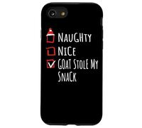 Nice Naughty Goat Stole My Snack Christmas List Shirt Ferme Coque pour iPhone SE (2020) / 7/8
