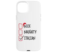 Nice Naughty Italian - Pyjama Amusant avec liste de Noël Italie Coque pour iPhone 15 Plus