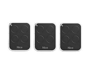 NICE ON4E Lot de 3 émetteurs à main Nice ERA ONE 4 canaux 433,92 Mhz rolling code. Compatible avec FLOR-S, INTI, ONE, ERA FLOR