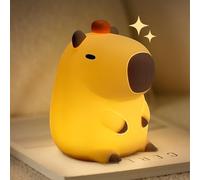 NICE POINT Veilleuse pour enfants, Capybara, animaux en peluche, lampe en silicone pour garçons et filles, veilleuse LED kawaii pour chambre d'enfant et décoration de chambre d'enfant.