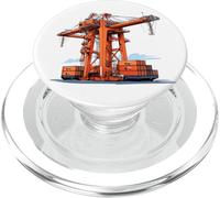 Nice Port Crane pour Port-Docker Worker PopSockets PopGrip pour MagSafe